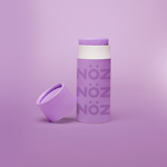 Load image into Gallery viewer, A package of Nöz classic sunscreen in the purple variety in front of a purple background
